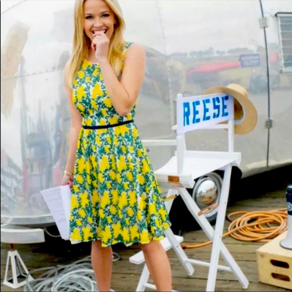 NWT Gorgeous green and yellow floral embroidered dress - Picture 1 of 10